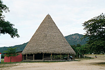 Traditional indigenous Costa Rican tipi